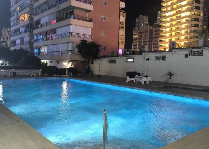 Kalifornia Playa Piscina, Terraza Privada Y Parking Gratis Appartement Benidorm