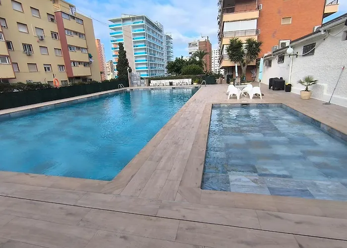 Kalifornia Playa Piscina, Terraza Privada Y Parking Gratis Appartement Benidorm